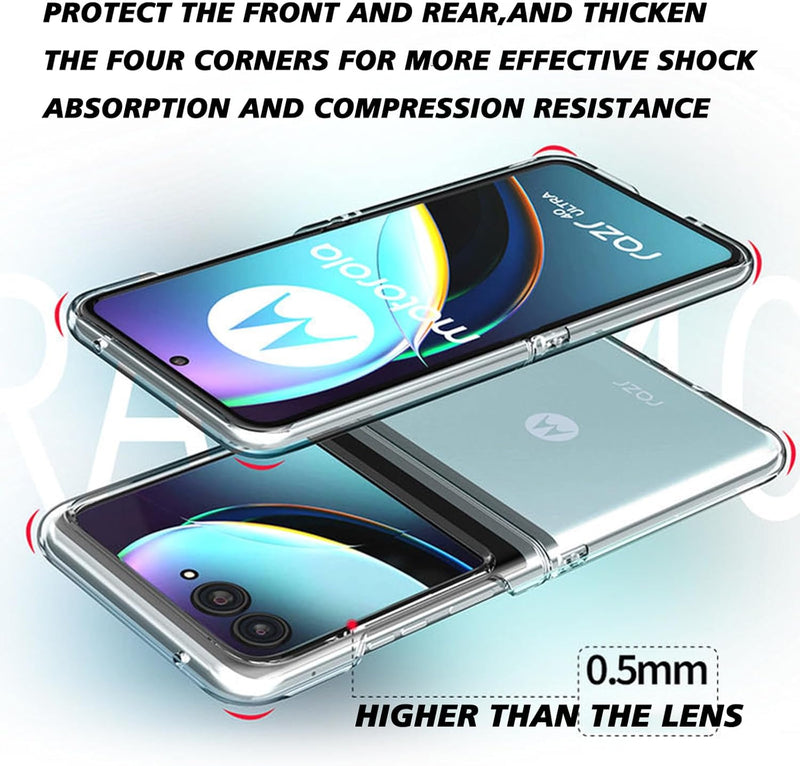 Load image into Gallery viewer, Motorola Moto Razr 40 Ultra - AirPillow Cushion Transparent Soft Clear TPU Shockproof Case - Polar Tech Australia