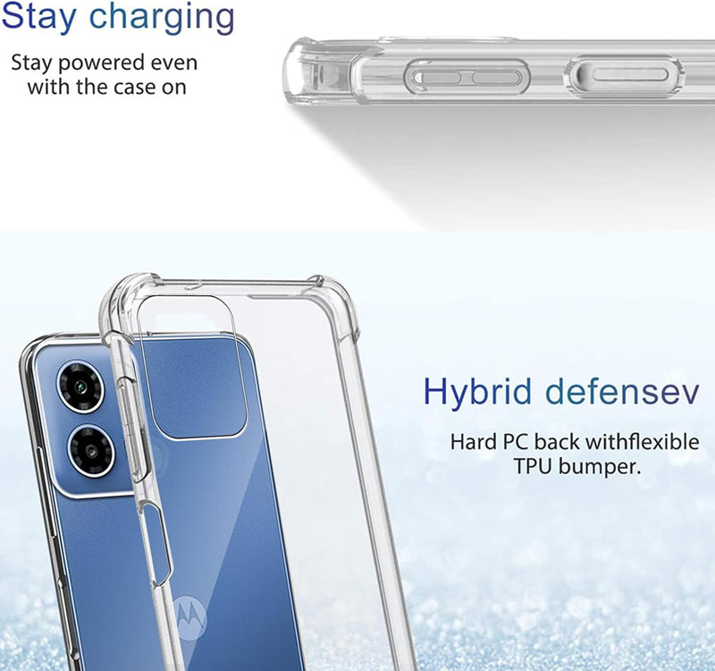 Load image into Gallery viewer, Motorola Moto G45 - AirPillow Cushion Transparent Soft Clear TPU Four Corners Protective Case - Polar Tech Australia