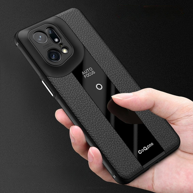 Cargue la imagen en el visor de la galería, OPPO Find X5/Pro - Luxurious Litchi-Texture Silicone Protective Case - Polar Tech Australia