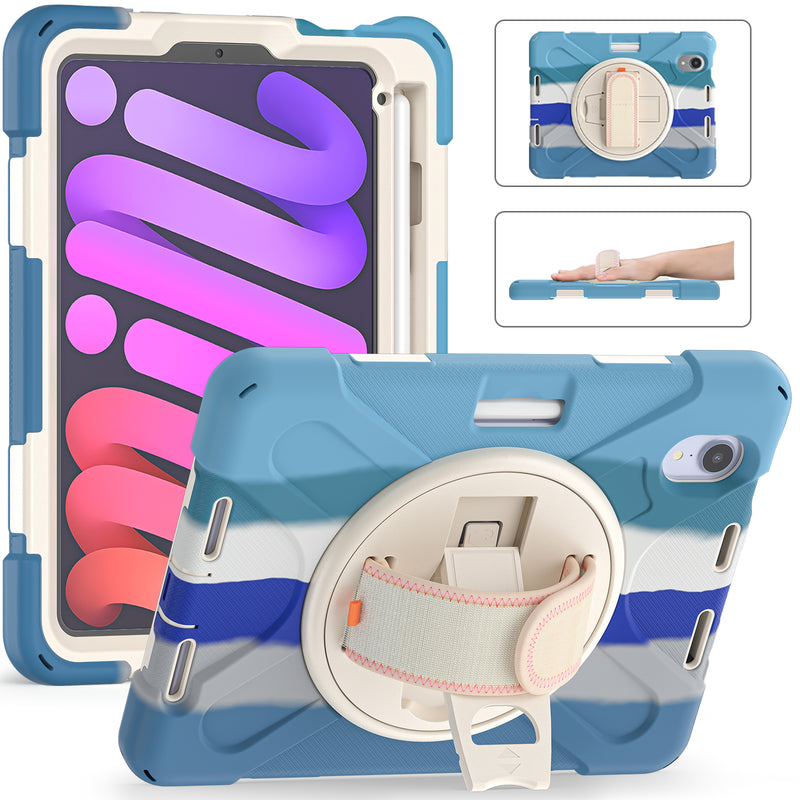 Chargez l'image dans la visionneuse de la galerie, Apple iPad Mini 6 6th Gen Defender Heavy Duty Drop Proof Rugged Protective Stand Case - Polar Tech Australia