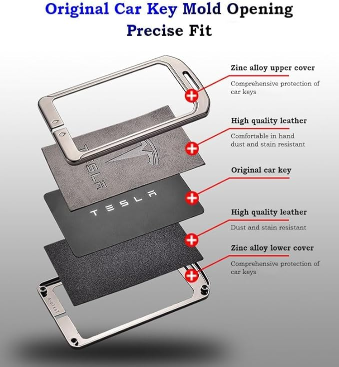 Load image into Gallery viewer, Tesla Metal + PU Leather Smart Key Card Case for Model 3, S, Y, X - Polar Tech Australia