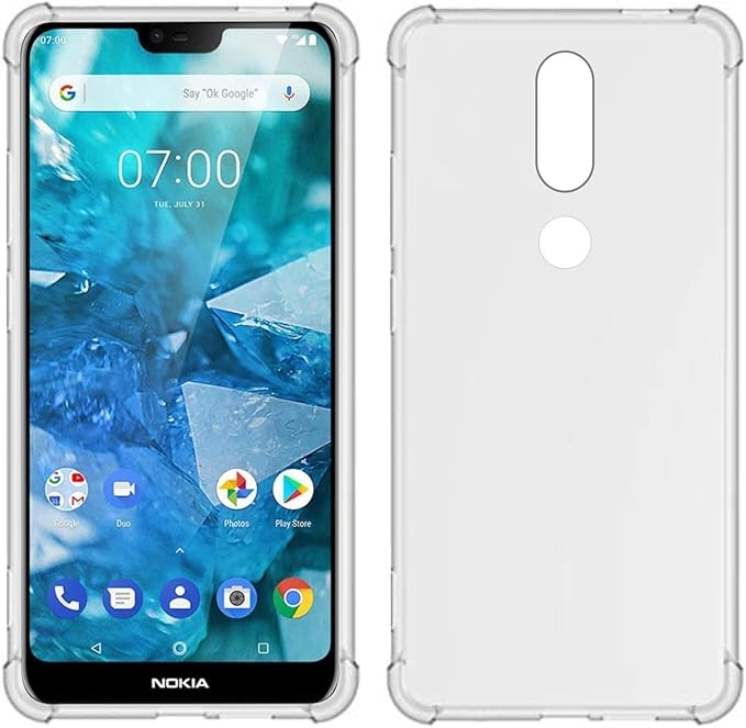 Cargue la imagen en el visor de la galería, Nokia 7.1 - AirPillow Cushion Transparent Soft Clear TPU Four Corners Protective Case - Polar Tech Australia