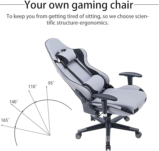 Load image into Gallery viewer, Breathable Ergonomic Designed Gaming Chair Height Adjustment Swivel Computer Chair - Polar Tech Australia