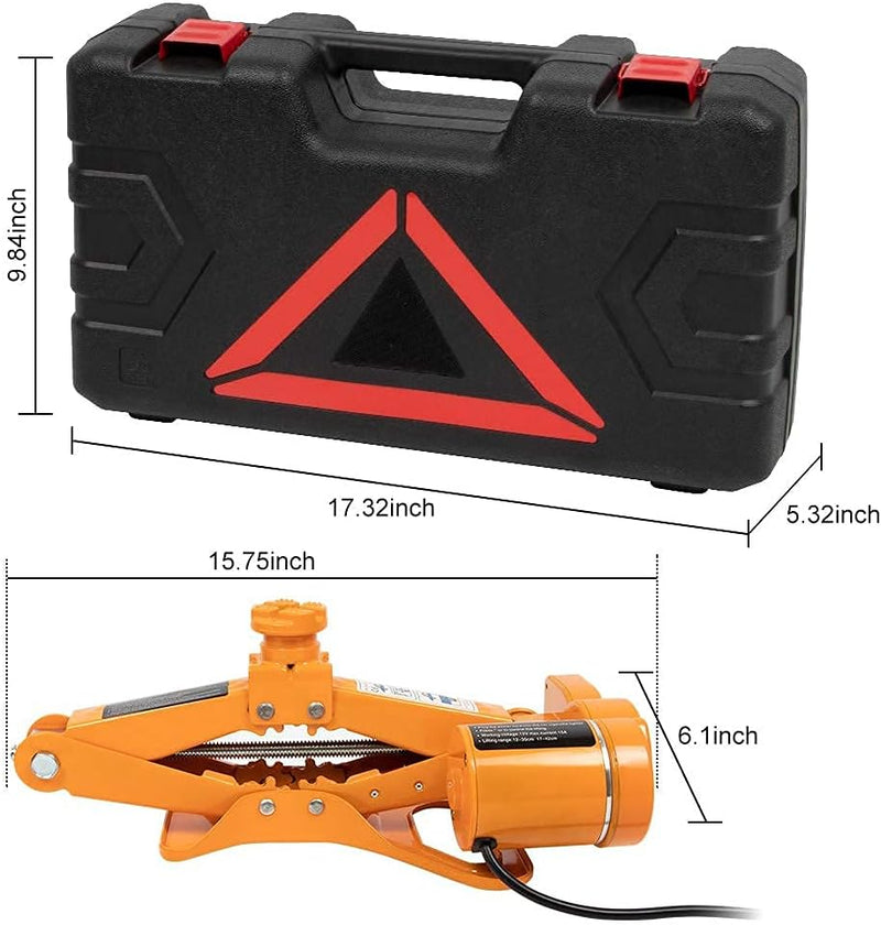 Chargez l'image dans la visionneuse de la galerie, 3 Ton Electric Car Jack 12V Scissor Jack for Sedan and SUV, Portable & Waterproof, LED Light, Safety Features - Polar Tech Australia