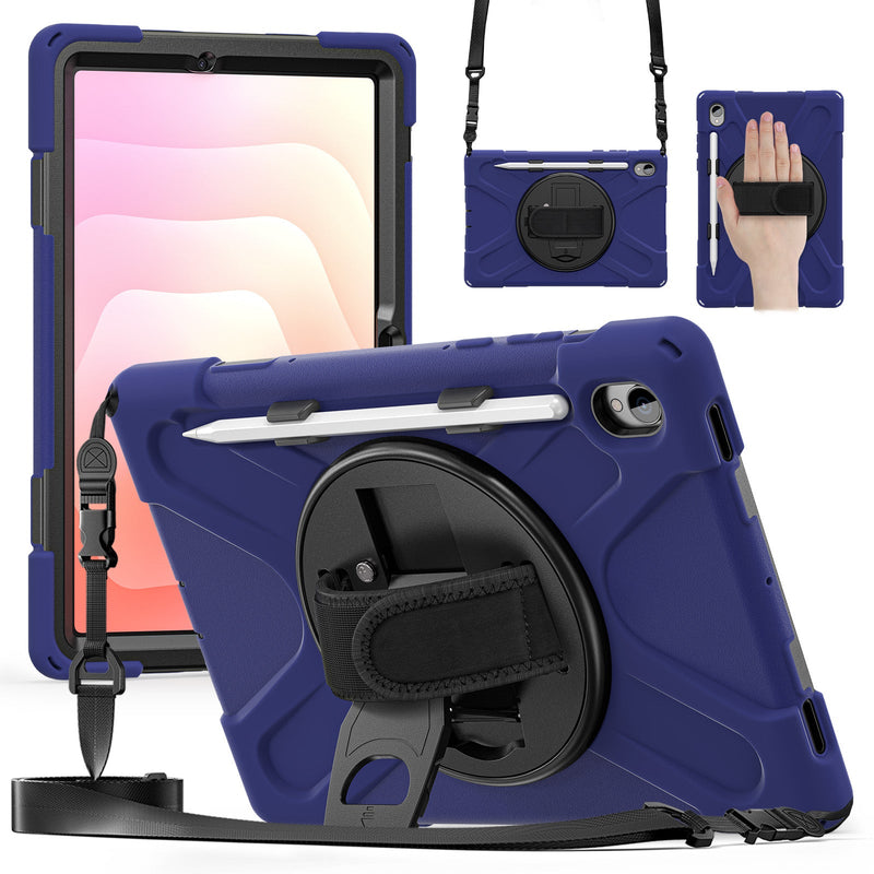 Load image into Gallery viewer, Samsung Galaxy Tab S11 (2025) 11" - Heavy Duty 360 Degree Rotate Stand Hand Strap Case With Shoulder Strap - i-Station Mobile Phone & Electronic Device Repair and Accessories