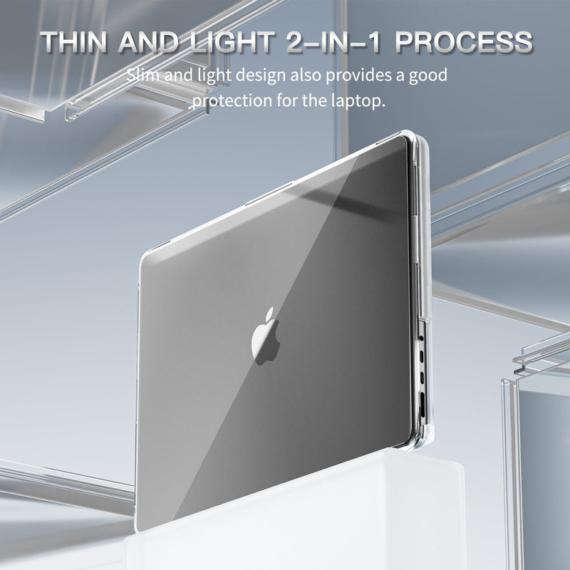Chargez l'image dans la visionneuse de la galerie, Apple MacBook Pro 14.2" (A2442 & A2779 & A2918 & A2992) Slim PC + TPU Scratch-Resistant Laptop Case - Polar Tech Australia
