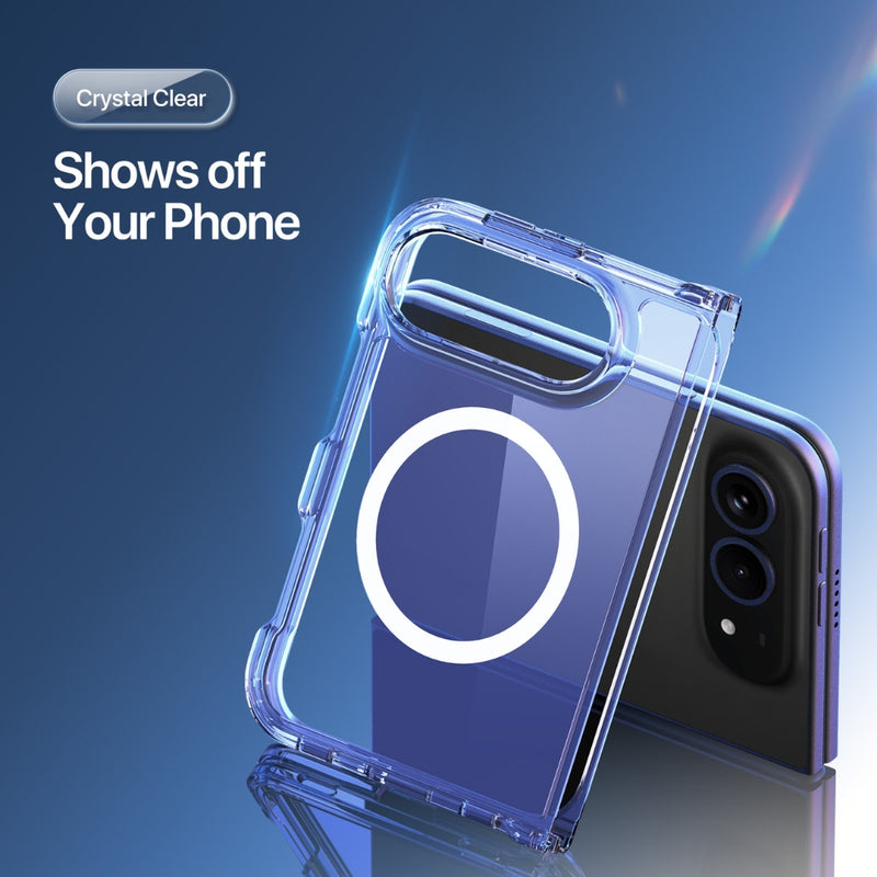 Cargue la imagen en el visor de la galería, Apple iPhone Duo - Crystal Clear Magnetic Folding Phone Case