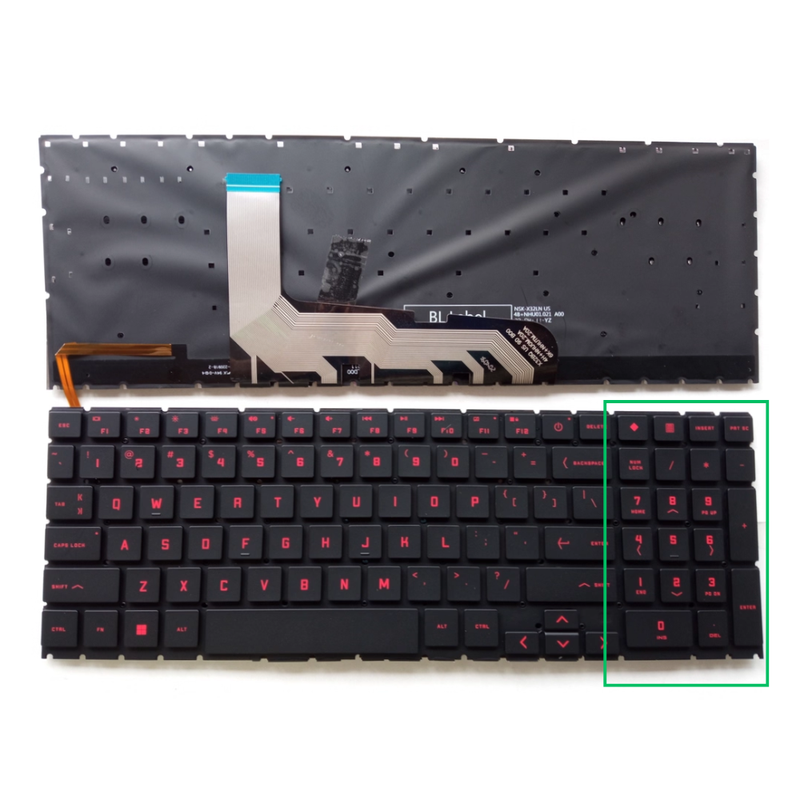 Chargez l'image dans la visionneuse de la galerie, HP OMEN 16-WD 16-WF 16-XD 16-XF Series - Laptop Keyboard With Backlit US Layout