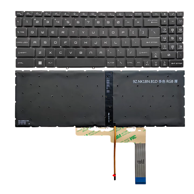 Load image into Gallery viewer, MSI Stealth A16 AI+ Studio A1V MS-15F3 MS-15F4 Series - Laptop Keyboard With Backlit US English Layout - Polar Tech Australia