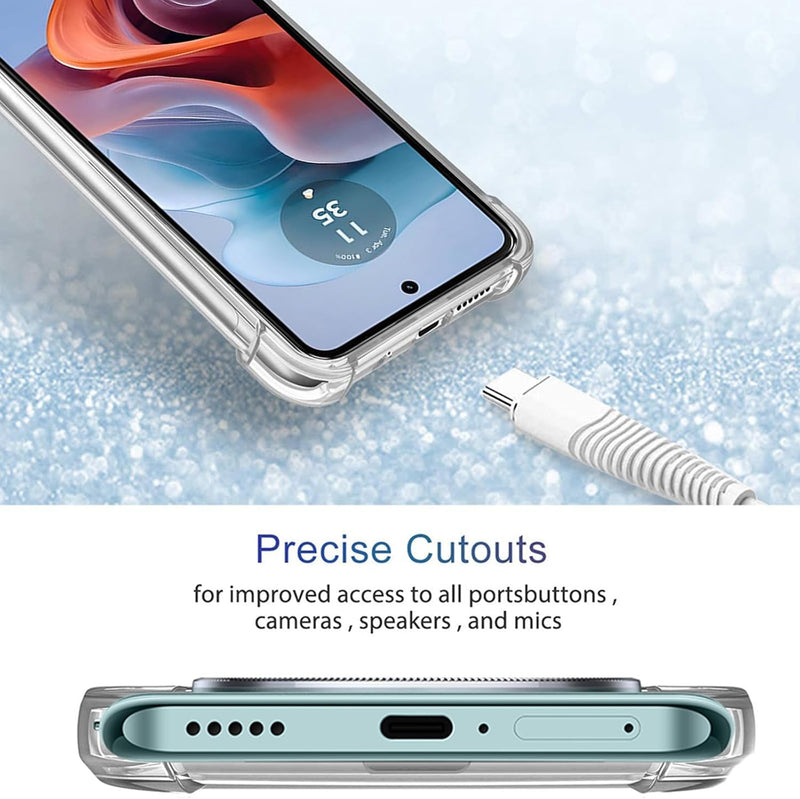 Load image into Gallery viewer, Motorola Moto G45 - AirPillow Cushion Transparent Soft Clear TPU Four Corners Protective Case - Polar Tech Australia