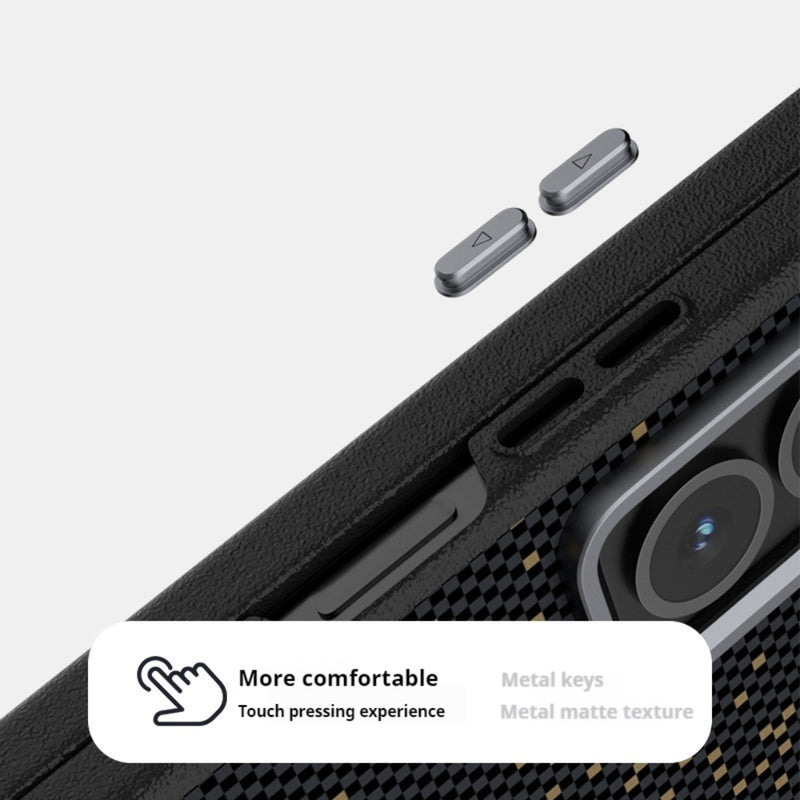 Load image into Gallery viewer, Samsung Galaxy Z Fold 5 (SM-F946) - Carbon Fiber Series 6D Micro Relief MagSafe Phone Case - Polar Tech Australia