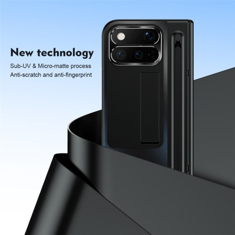 Chargez l'image dans la visionneuse de la galerie, Google Pixel 11 Pro Fold - Electroplated Hinge Full-Cover Shockproof Case (With Stylus Pen)