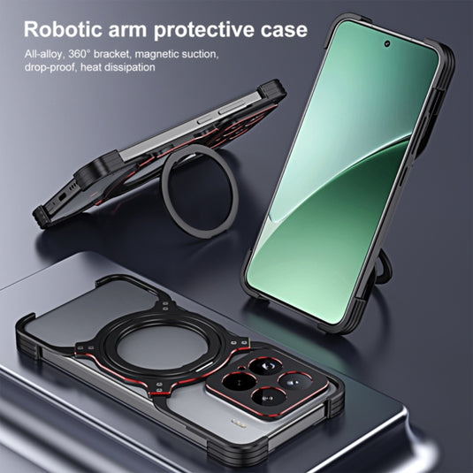 Xiaomi Mi 15 Pro - Mechanical Arm Borderless MagSafe Holder Metal Phone Case - Polar Tech Australia
