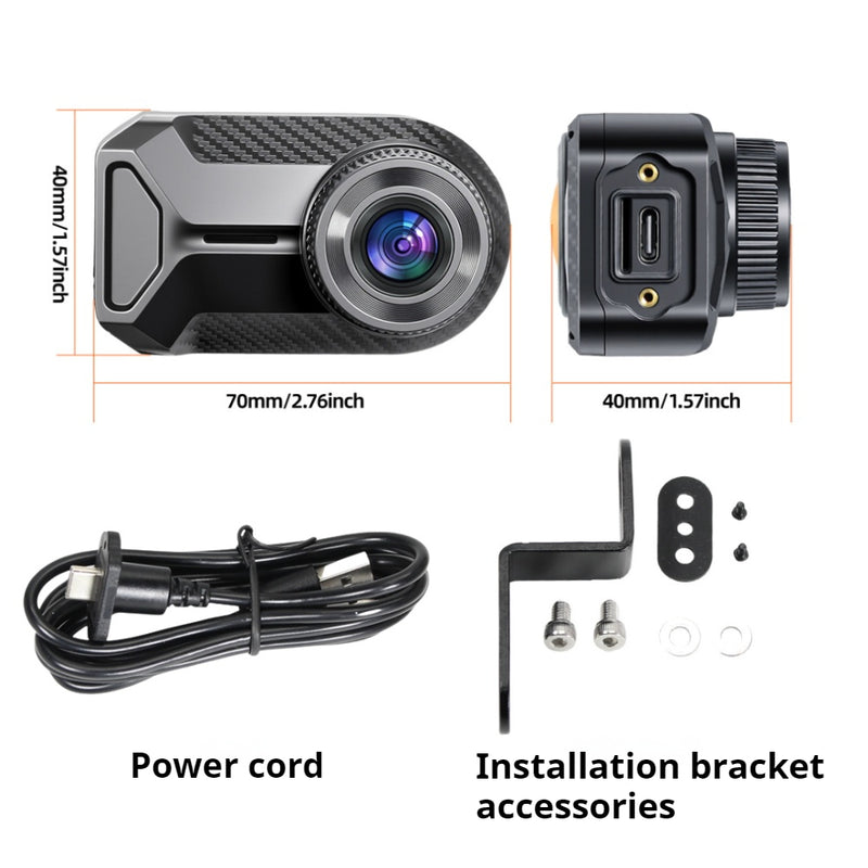 Cargue la imagen en el visor de la galería, 2K 130° Wide-Angle WiFi Waterproof Motorcycle Recording Dash Cam