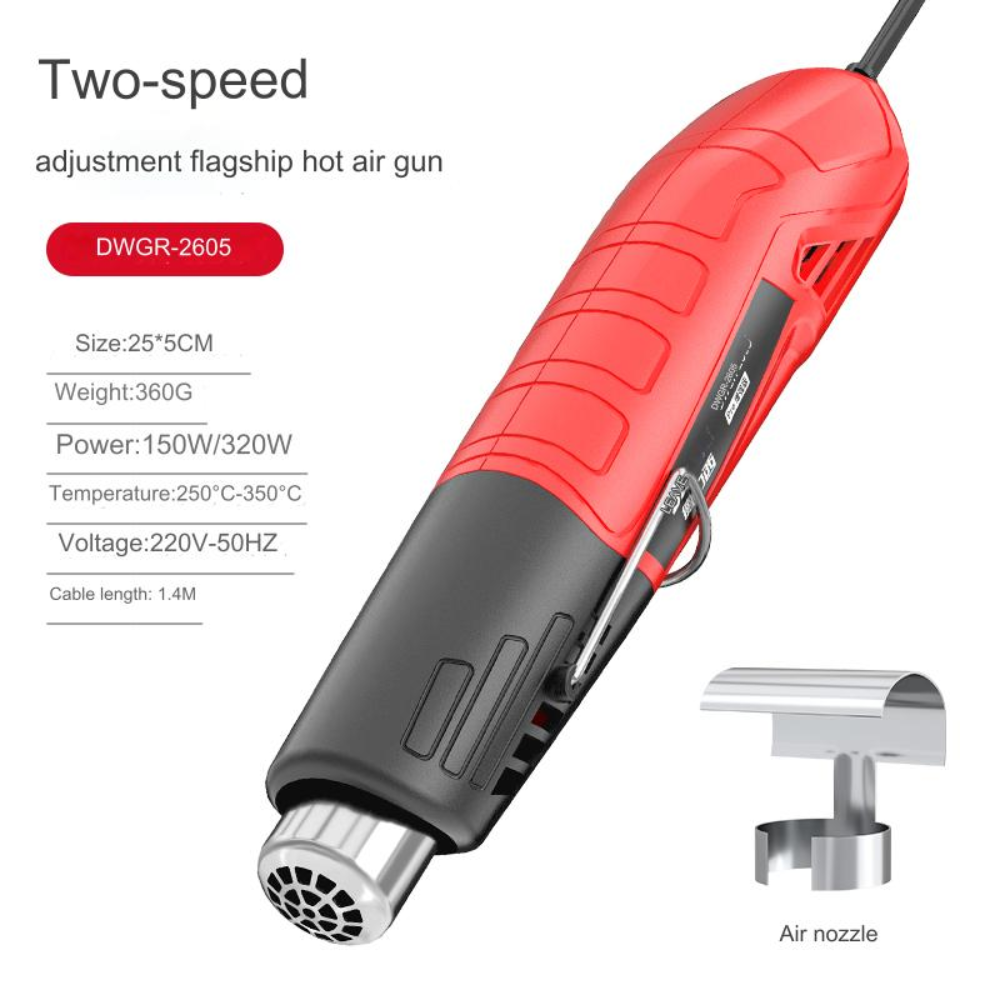 [DWGR2605] Heat Gun Electric Power DIY Tool Hot Air Gun Great for