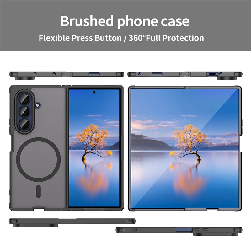 Load image into Gallery viewer, Samsung Galaxy Z Fold7 5G - Fan Dun Series TPU Hybrid PC Frosted Magsafe Phone Case - Polar Tech Australia