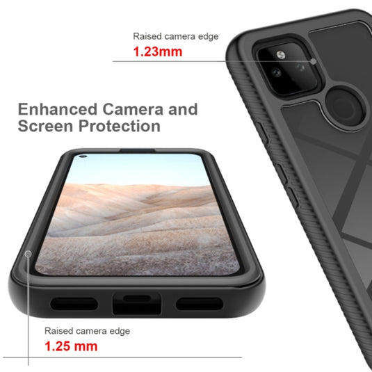 Google Pixel 5A 5G - Solid Color Shockproof TPU Clear PC Phone Case - Polar Tech Australia