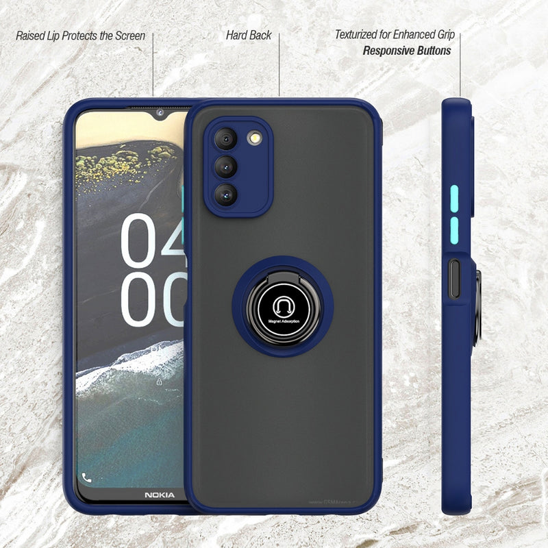 Cargue la imagen en el visor de la galería, Nokia G400 - Armor Matte Magnetic Ring Stand Case - Polar Tech Australia
