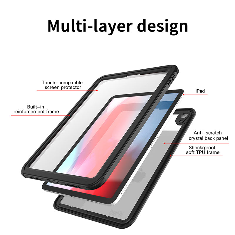 Chargez l'image dans la visionneuse de la galerie, Apple iPad Pro 11" 2018 Version Shellbox Waterproof Heavy Duty Lifeproof Style Case - Polar Tech Australia
