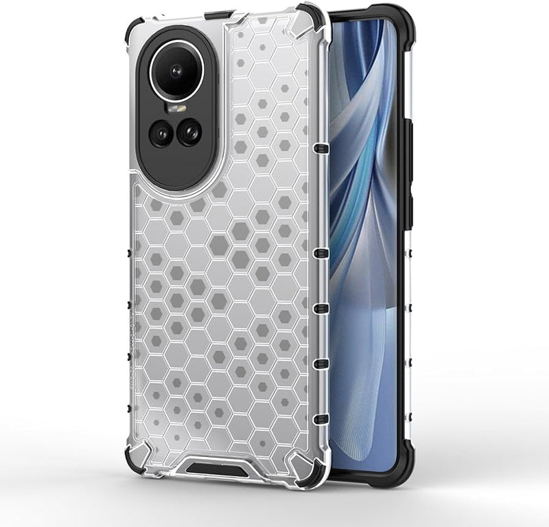 Load image into Gallery viewer, OPPO Reno 10 5G (CPH2531) Honeycomb Transparent Shockproof Protection Case - Polar Tech Australia
