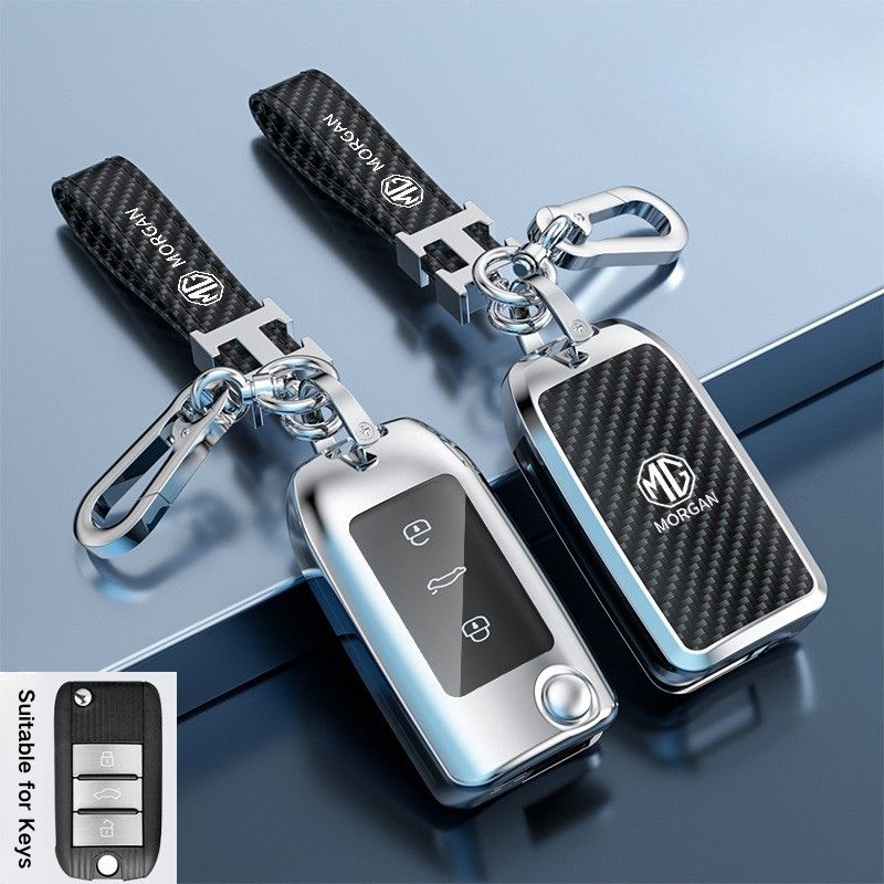 Cargue la imagen en el visor de la galería, MG Zinc Alloy + TPU Smart Car Key Fob Case Cover For MG3, MG5, MG6, MG7, GT, GSF, ONE, ZS, EV EZS, HS, EHS,ONE - Polar Tech Australia