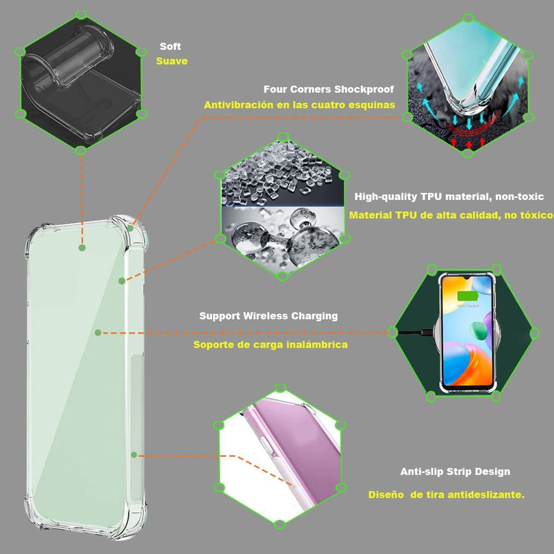 Load image into Gallery viewer, Motorola Moto Edge 2022 - AirPillow Cushion Transparent Soft Clear TPU Four Corners Protective Case - Polar Tech Australia