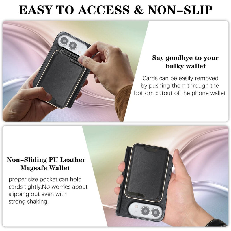 Chargez l'image dans la visionneuse de la galerie, Apple iPhone Ultra / Fold - Kalebol Slim MagSafe Ring Magnetic Card Bag Leather Phone Case