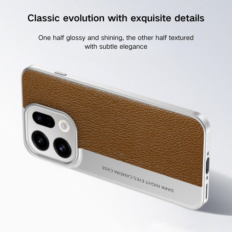 Chargez l'image dans la visionneuse de la galerie, OPPO Find X9 Pro - Camera-Style Leather Texture Shockproof & Stylish Hard Shell