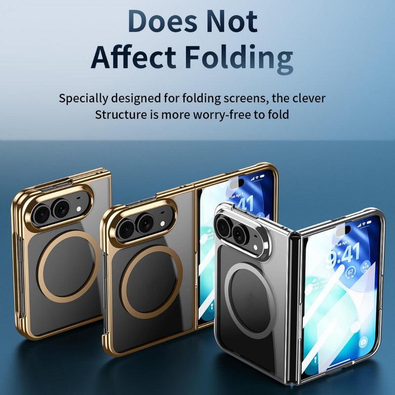 Cargue la imagen en el visor de la galería, Apple iPhone Ultra - Clear Plated Magnetic Integrated Film Phone Case