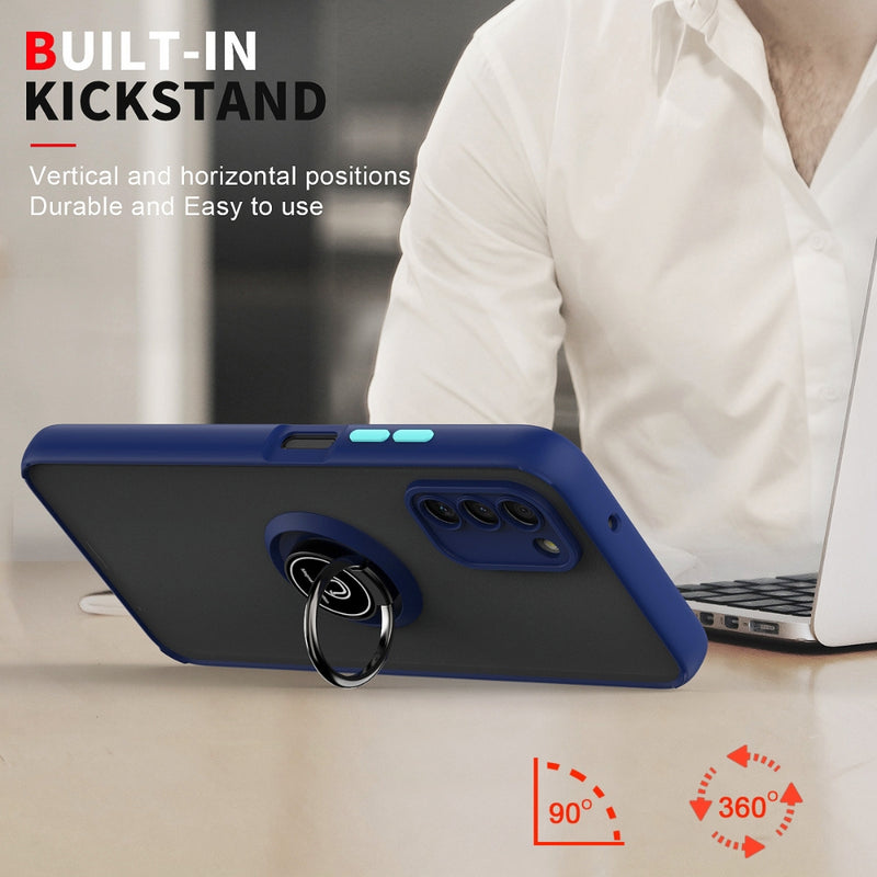 Cargue la imagen en el visor de la galería, Nokia G400 - Armor Matte Magnetic Ring Stand Case - Polar Tech Australia