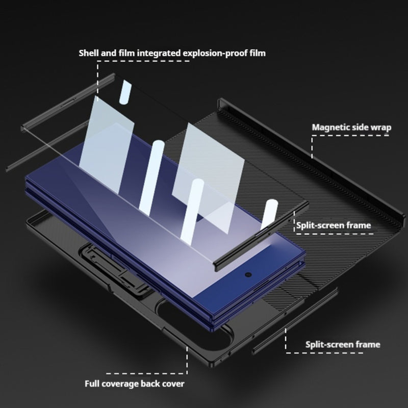 Load image into Gallery viewer, Samsung Galaxy Z TriFold - Business Flip Leather Cover with Integrated Screen Protector and Stand