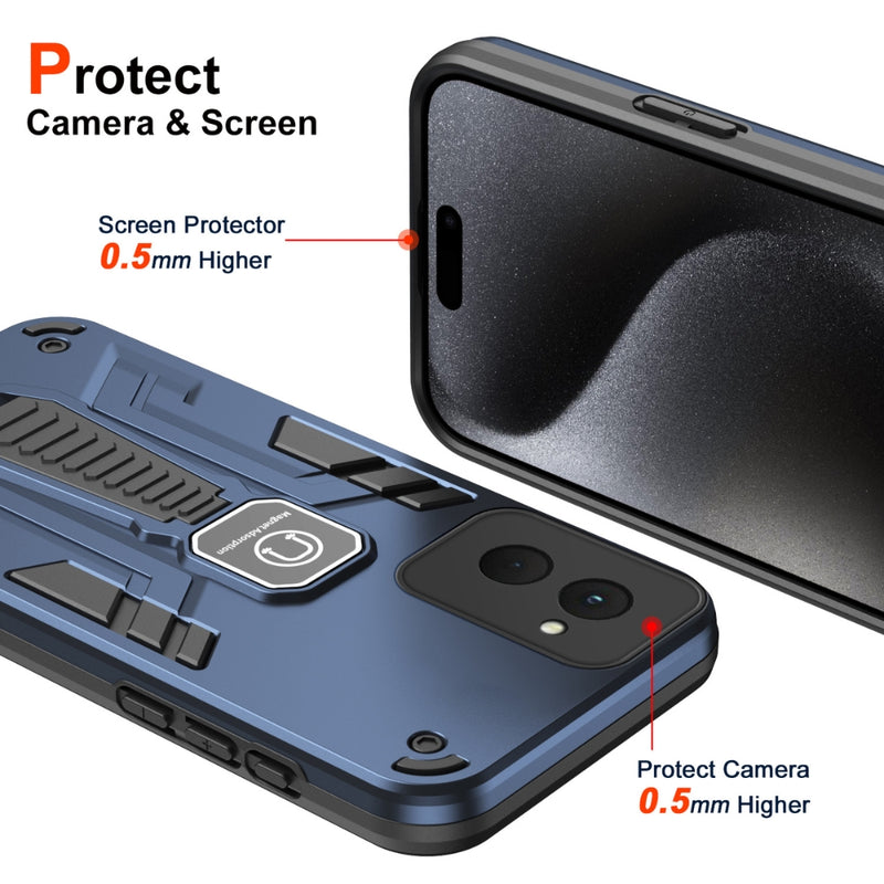 Cargue la imagen en el visor de la galería, Motorola Moto G84 - TPU + PC Full Body Shockproof Phone Case with a Hidden Kickstand - Polar Tech Australia