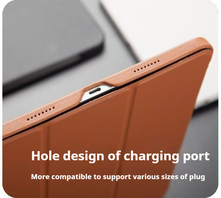 Load image into Gallery viewer, Apple iPad Pro 11-inch 4th Gen (2022) Genuine Leather Full-protection Shockproof Case - Polar Tech Australia