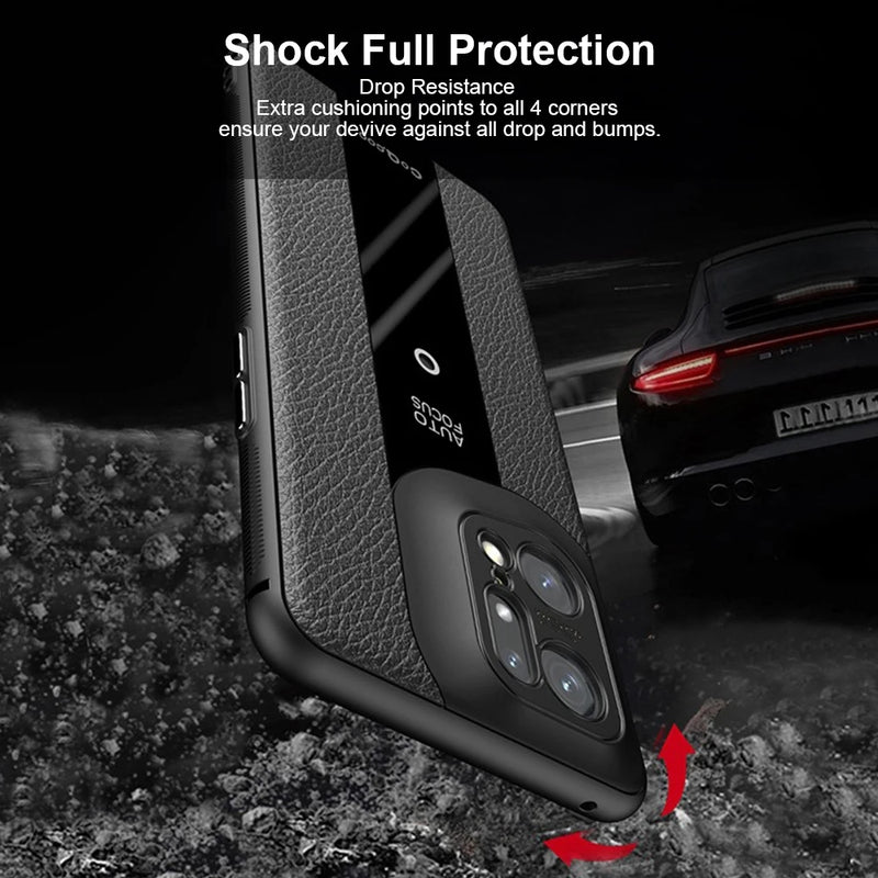 Cargue la imagen en el visor de la galería, OPPO Find X5/Pro - Luxurious Litchi-Texture Silicone Protective Case - Polar Tech Australia