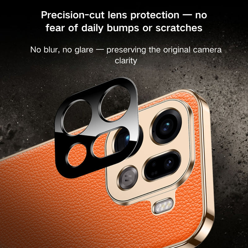 Cargue la imagen en el visor de la galería, OPPO Find X9 - Electroplated Genuine Leather Pebbled Case