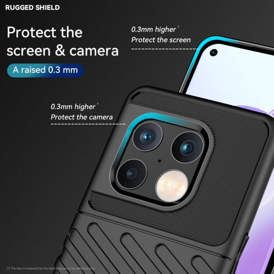 OnePlus 7T Pro - Thunder Series Twill Texture Thickened Anti-fall Protection TPU Case - Polar Tech Australia