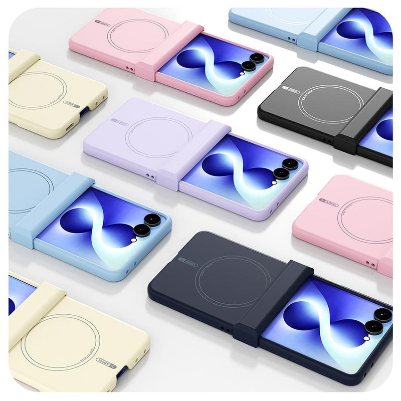 Chargez l'image dans la visionneuse de la galerie, Samsung Galaxy Z Flip8 5G - ABEEL Skin-friendly Feel Magsafe Liquid Silicone Phone Case