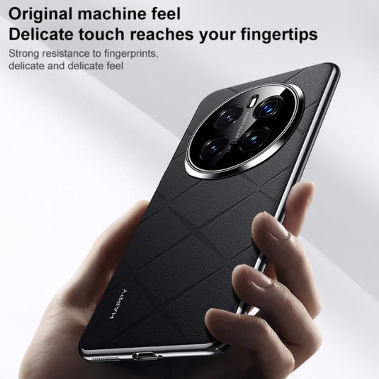 Honor Magic7 Pro (PTP-N49, PTP-AN10) - Plain Leather PC Phone Case - Polar Tech Australia