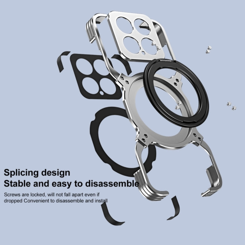 Chargez l'image dans la visionneuse de la galerie, Xiaomi Mi 15 Pro - Mechanical Arm Borderless MagSafe Holder Metal Phone Case - Polar Tech Australia