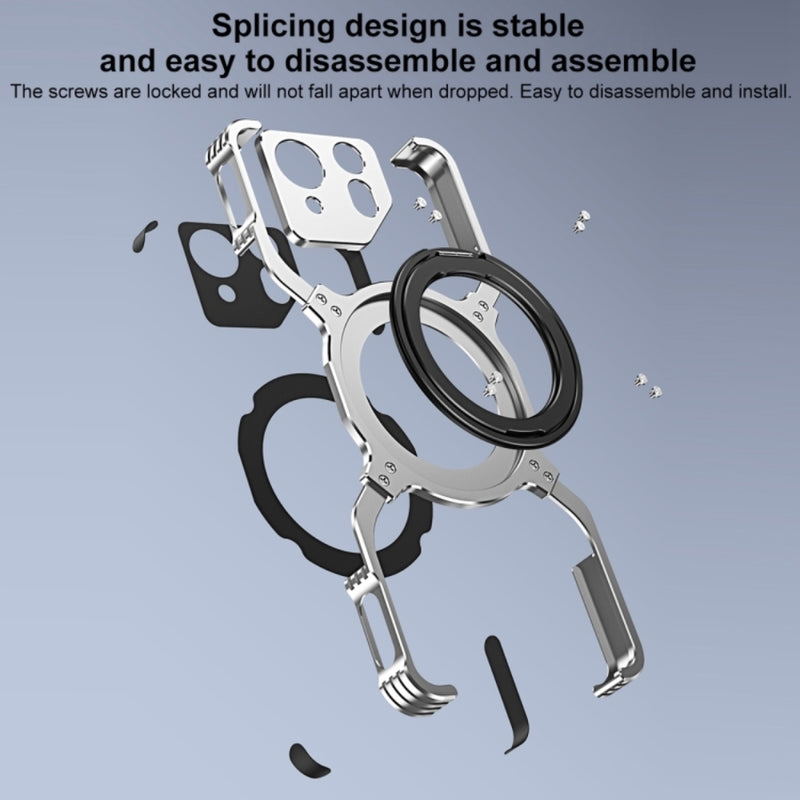 Load image into Gallery viewer, Asus ROG Phone 9 / 9 Pro - Mechanical Arm Borderless MagSafe Holder Metal Phone Case - Polar Tech Australia