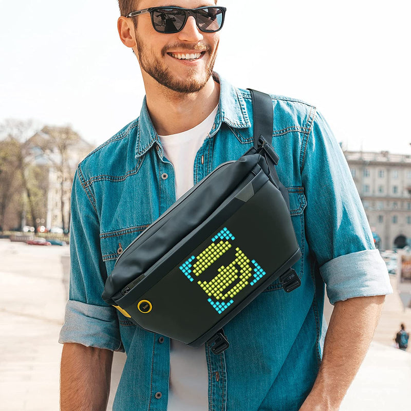 Chargez l'image dans la visionneuse de la galerie, Divoom Sling Bag Pixel Art LED Daypack Perfect Gift - Polar Tech Australia