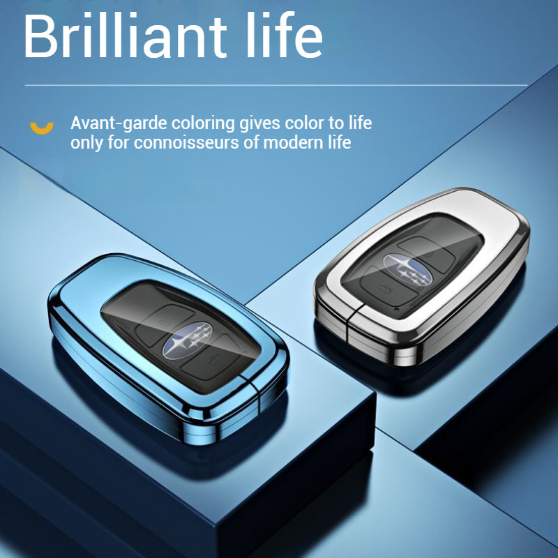 Cargue la imagen en el visor de la galería, Subaru Alloy + TPU Film Protection Car Key Fob Case Cover For Outback, Forester, Impreza, WRX, XV, Crosstrek, Legacy - Polar Tech Australia