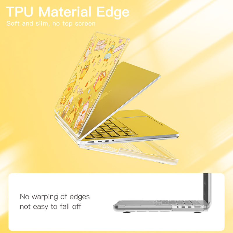 Chargez l'image dans la visionneuse de la galerie, Apple MacBook Air 13.6" (A2681 & A3113) - Cute Cartoon Transparent Shockproof & Slim Case - Polar Tech Australia