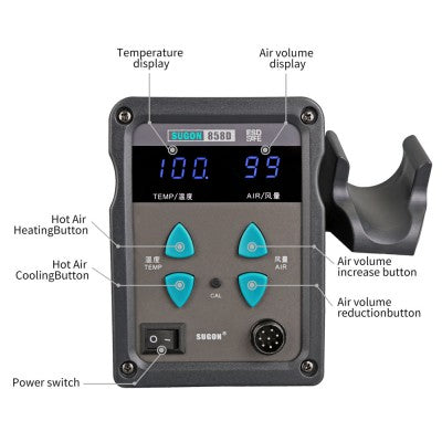 Chargez l'image dans la visionneuse de la galerie, SUGON 858D Heat Gamo Air Gun Heating Element Soldering Iron Station (Straight Wind) - Polar Tech Australia