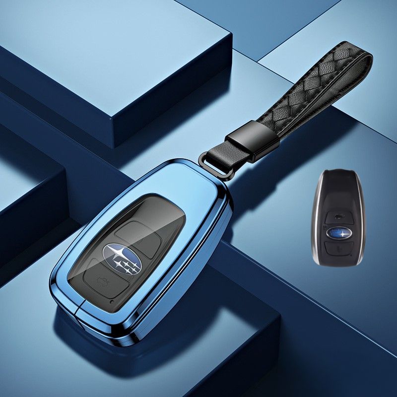 Cargue la imagen en el visor de la galería, Subaru Alloy + TPU Film Protection Car Key Fob Case Cover For Outback, Forester, Impreza, WRX, XV, Crosstrek, Legacy - Polar Tech Australia
