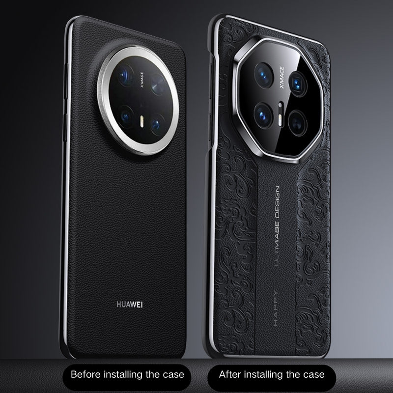 Load image into Gallery viewer, Honor Magic6 Pro (BVL-AN16, BVL-N49) - Cloud Dragon Pattern Plain Leather PC Phone Case - Polar Tech Australia