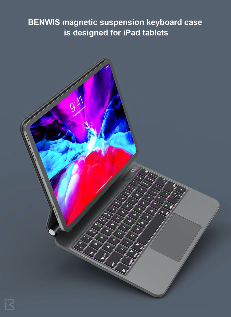 Load image into Gallery viewer, Benwis Apple iPad 10th 10.9" Magnetic Suspension Magic Keyboard Case - Polar Tech Australia