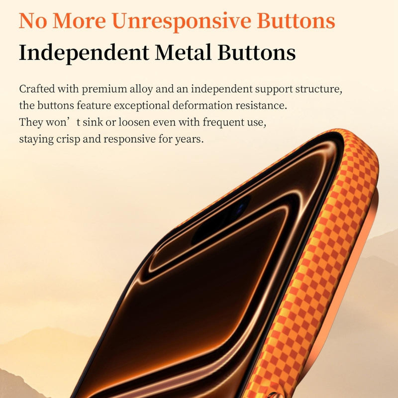 Cargue la imagen en el visor de la galería, Apple iPhone 18 Pro - Kevlar Pixel Grid Texture Magnetic Phone Case