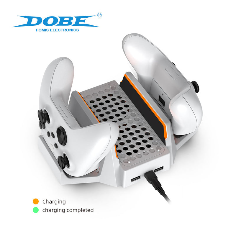Load image into Gallery viewer, Xbox Series S - Cooling Fan Charging Vertical Stand Dual Controller Charging Base