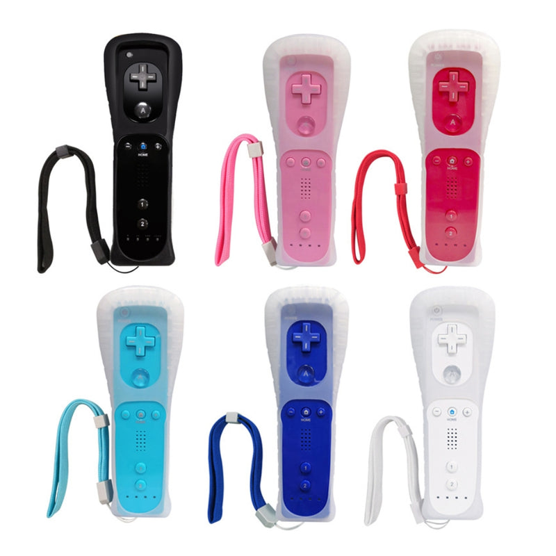 Cargue la imagen en el visor de la galería, Nintendo Wii Game Controllers – Right Remote + Left Nunchuk Controller with Silicone Case and Wrist Strap